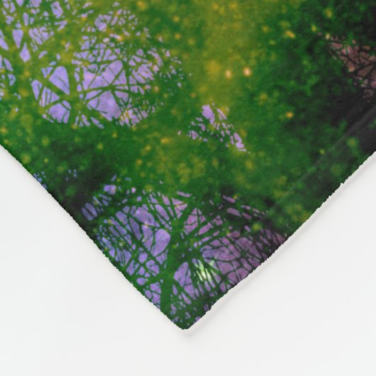 magisch fantasiebos fleece deken (Hoek)