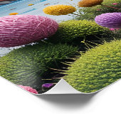 Magisch geborduurd Wonderland Perfect Poster (Hoek)