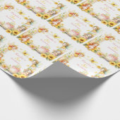 Magisch geel Fairy tuin - Verjaardag Cadeaupapier (Hoek)