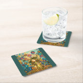 Magisch gefluister tussen de bloemen kartonnen onderzetters (Insitu)