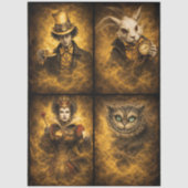 Magisch geïnspireerde karakter-set decoupage tissuepapier (Voorkant)