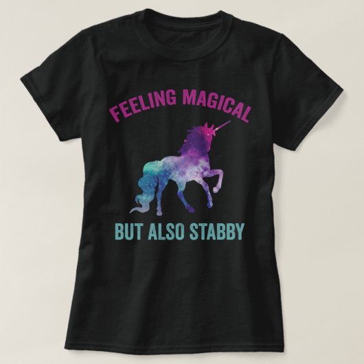 Magisch gevoel maar ook stabby t-shirt (Design voorkant)