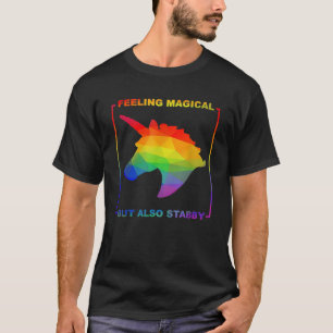 Magisch gevoel, maar ook steile grappige eenhoorn  t-shirt