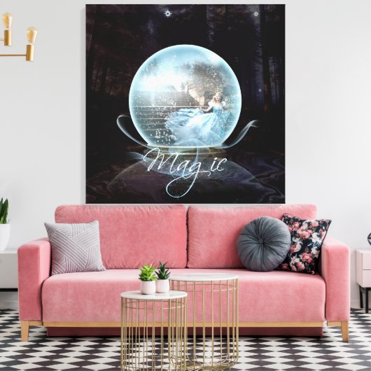 Magisch - Gewatteerd Canvas Afdruk (Insitu (Woonkamer))