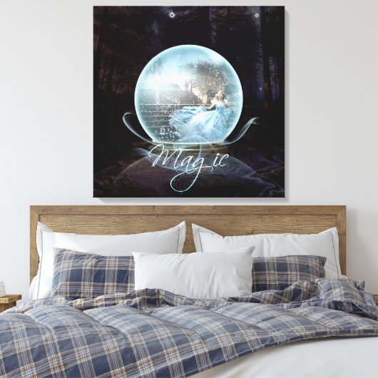 Magisch - Gewatteerd Canvas Afdruk (Insitu (Slaapkamer))