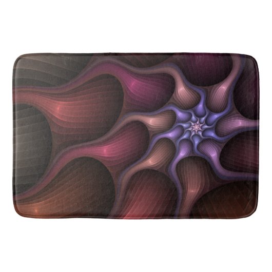 Magisch glanzend Abstract Gestreept Kleurrijke Fra Badmat (Voorkant)