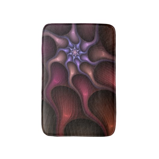 Magisch glanzend Abstract Gestreept Kleurrijke Fra Badmat (Voorkant Verticaal)