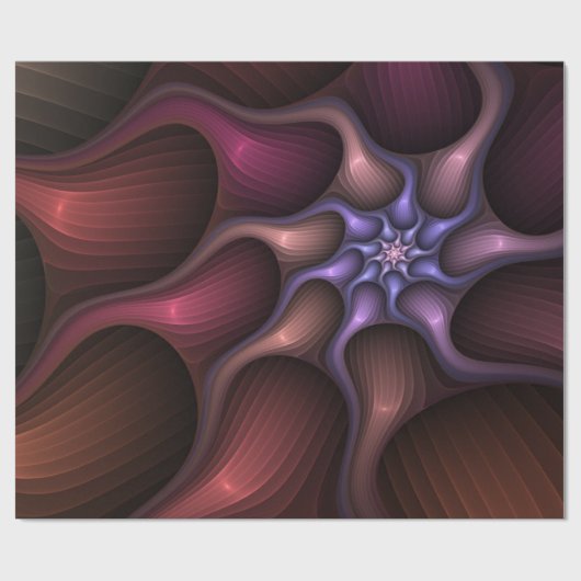 Magisch glanzend Abstract Gestreept Kleurrijke Fra Cadeaupapier (Vlak)