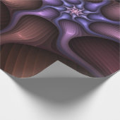 Magisch glanzend Abstract Gestreept Kleurrijke Fra Cadeaupapier (Hoek)