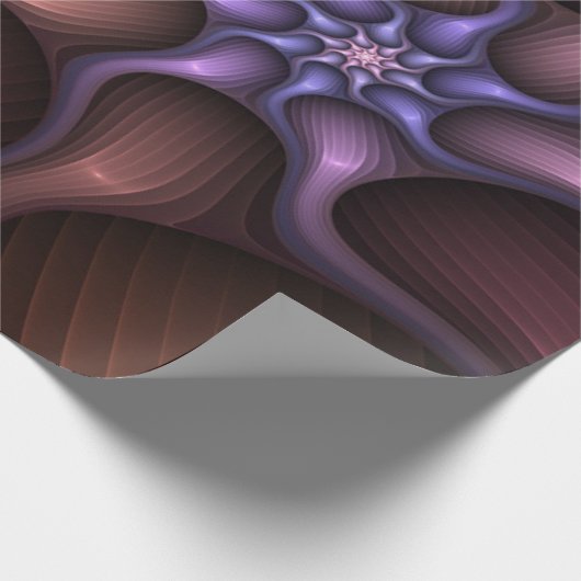 Magisch glanzend Abstract Gestreept Kleurrijke Fra Cadeaupapier (Hoek)