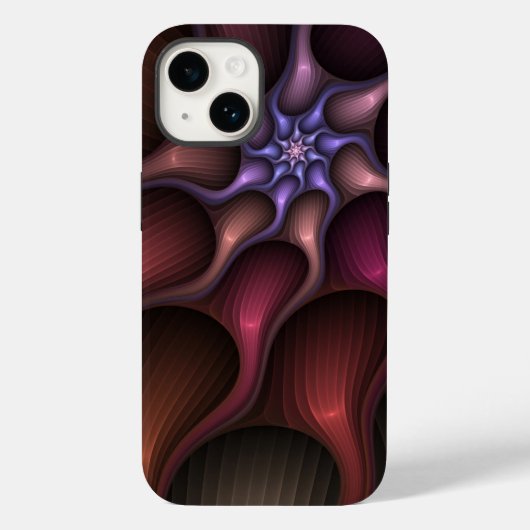 Magisch glanzend Abstract Gestreept Kleurrijke Fra Case-Mate iPhone Case (Achterkant)