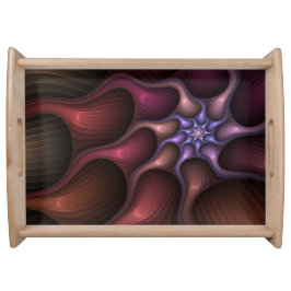 Magisch glanzend Abstract Gestreept Kleurrijke Fra Dienblad