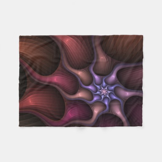 Magisch glanzend Abstract Gestreept Kleurrijke Fra Fleece Deken (Voorkant (Horizontaal))