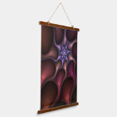 Magisch glanzend Abstract Gestreept Kleurrijke Fra Hangend Wandkleed (Gebogen)