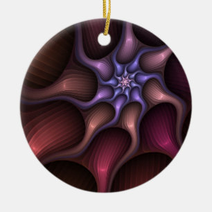 Magisch glanzend Abstract Gestreept Kleurrijke Fra Keramisch Ornament