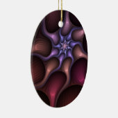 Magisch glanzend Abstract Gestreept Kleurrijke Fra Keramisch Ornament (Rechts)