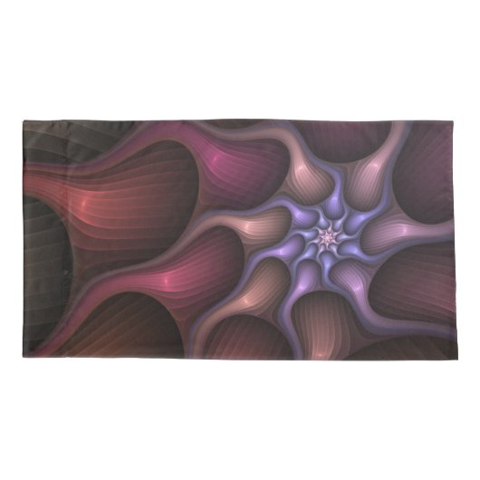 Magisch glanzend Abstract Gestreept Kleurrijke Fra Kussensloop (Achterkant)