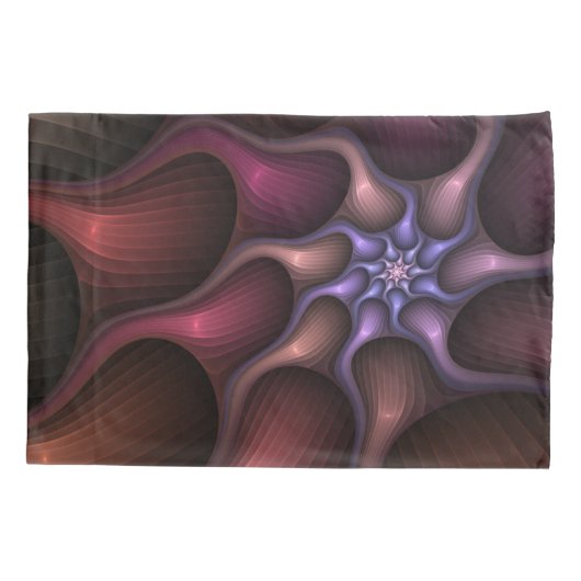 Magisch glanzend Abstract Gestreept Kleurrijke Fra Kussensloop (Achterkant)