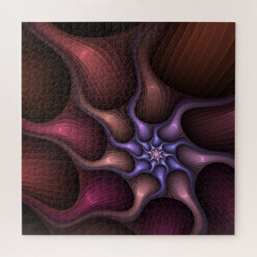 Magisch glanzend Abstract Gestreept Kleurrijke Fra Legpuzzel (Horizontaal)