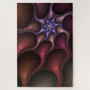 Magisch glanzend Abstract Gestreept Kleurrijke Fra Legpuzzel