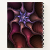 Magisch glanzend Abstract Gestreept Kleurrijke Fra Notitieboek (Achterkant)
