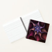 Magisch glanzend Abstract Gestreept Kleurrijke Fra Notitieboek (Binnen)