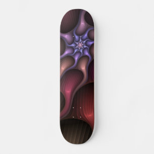 Magisch glanzend Abstract Gestreept Kleurrijke Fra Persoonlijk Skateboard