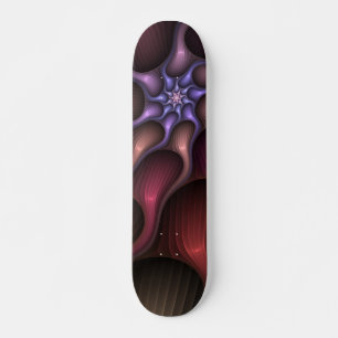 Magisch glanzend Abstract Gestreept Kleurrijke Fra Persoonlijk Skateboard
