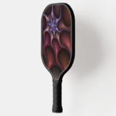 Magisch glanzend Abstract Gestreept Kleurrijke Fra Pickleball Paddle (Links)