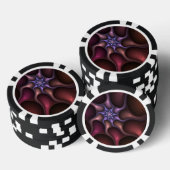 Magisch glanzend Abstract Gestreept Kleurrijke Fra Poker Chips (Opstapeling)