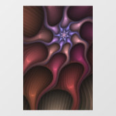 Magisch glanzend Abstract Gestreept Kleurrijke Fra Raamsticker (Vel)