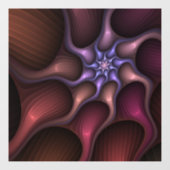 Magisch glanzend Abstract Gestreept Kleurrijke Fra Raamsticker (Vel)