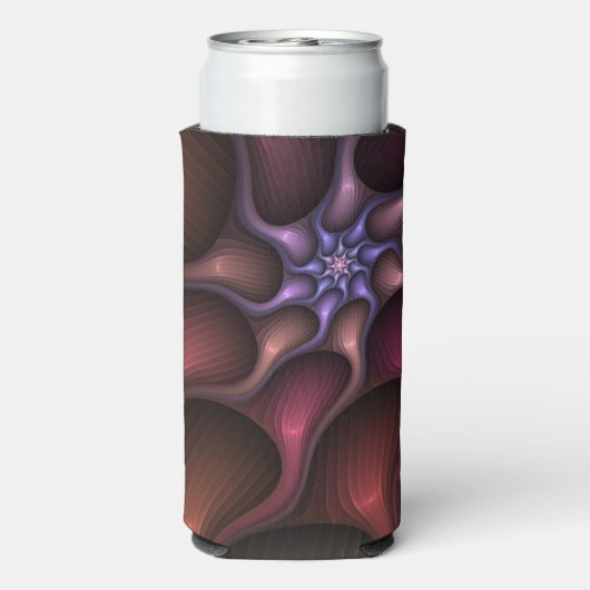 Magisch glanzend Abstract Gestreept Kleurrijke Fra Seltzer Blikjeskoeler (Seltzer Achterkant)