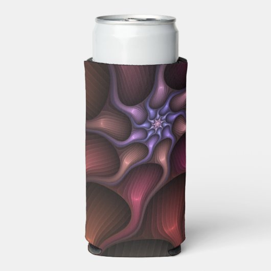 Magisch glanzend Abstract Gestreept Kleurrijke Fra Seltzer Blikjeskoeler (Seltzer Voorkant)