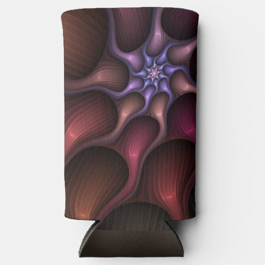 Magisch glanzend Abstract Gestreept Kleurrijke Fra Seltzer Blikjeskoeler (Voorkant)