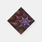 Magisch glanzend Abstract Gestreept Kleurrijke Fra Servet (Hoek)