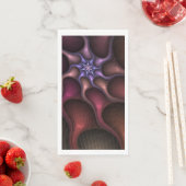 Magisch glanzend Abstract Gestreept Kleurrijke Fra Servet (Insitu)