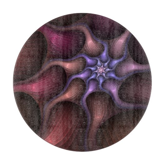 Magisch glanzend Abstract Gestreept Kleurrijke Fra Snijplank (Voorkant)