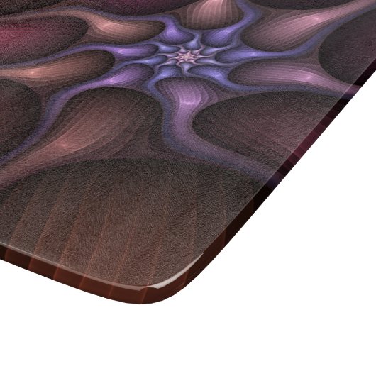 Magisch glanzend Abstract Gestreept Kleurrijke Fra Snijplank (Hoek)