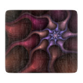 Magisch glanzend Abstract Gestreept Kleurrijke Fra Snijplank (Voorkant)