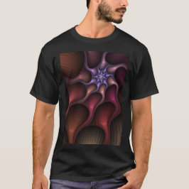 Magisch glanzend Abstract Gestreept Kleurrijke Fra T-shirt