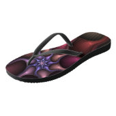 Magisch glanzend Abstract Gestreept Kleurrijke Fra Teenslippers (Schuin)