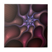 Magisch glanzend Abstract Gestreept Kleurrijke Fra Tegeltje (Voorkant)