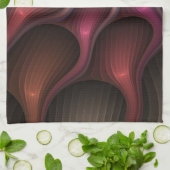 Magisch glanzend Abstract Gestreept Kleurrijke Fra Theedoek (Gevouwen)