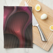 Magisch glanzend Abstract Gestreept Kleurrijke Fra Theedoek (Quarter Fold)