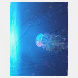 Magisch Glittering Jellyfish Fantasy Fleece Deken