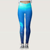 Magisch Glittering Jellyfish Fantasy Leggings (Voorkant)