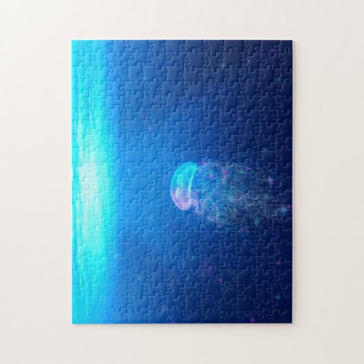 Magisch Glittering Jellyfish Fantasy Legpuzzel (Verticaal)