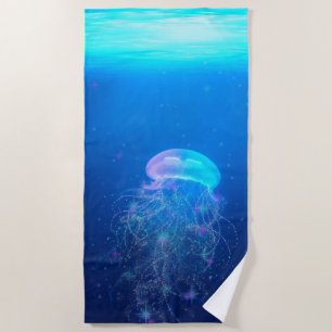 Magisch Glittering Jellyfish Fantasy Strandlaken