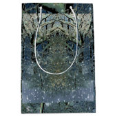 Magisch Glittering Winter Wonderland Snowy Forest Medium Cadeauzakje (Voorkant)